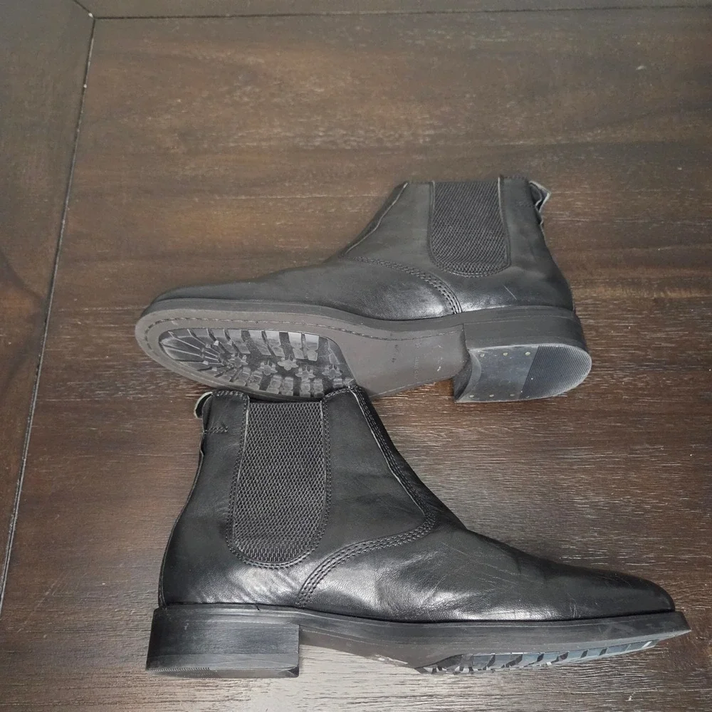 AllSaints Gus Chelsea Boots Men's US 7 EU 40 UK 6 Black Leather Designer